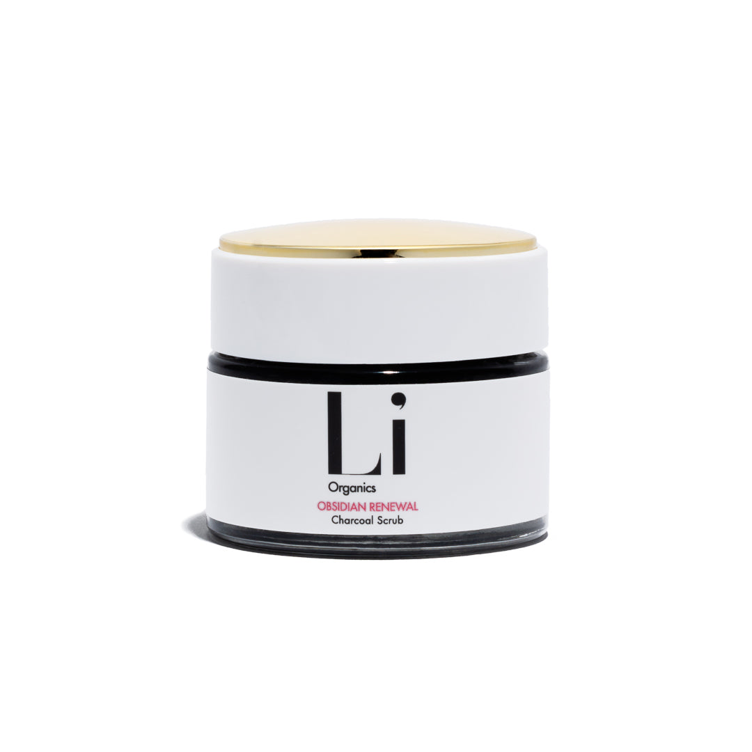 Clean Pebbles Mask OBSIDIAN RENEWAL SCRUB – Li Organics