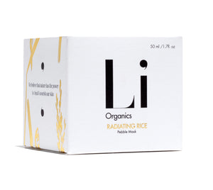 Clean Pebbles Mask RADIATING RICE PEBBLE MASK – Li Organics